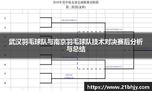 武汉羽毛球队与南京羽毛球队技术对决赛后分析与总结